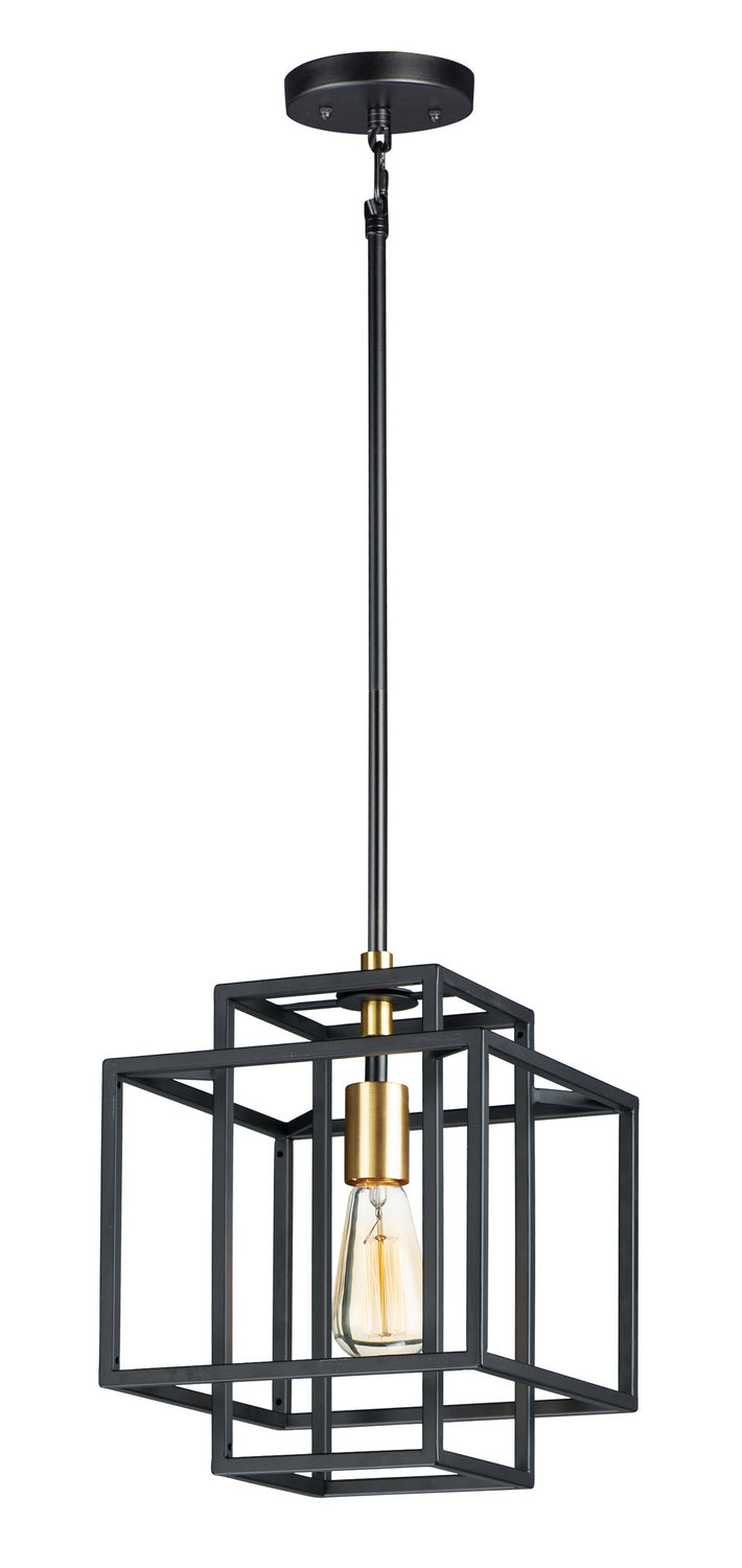 Maxim 10246BKSBR Liner One Light Pendant, Black / Satin Brass Alternate Image.jpg