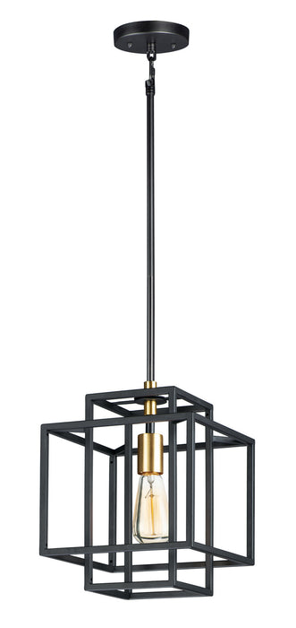 Maxim 10246BKSBR Liner One Light Pendant, Black / Satin Brass Alternate Image.jpg