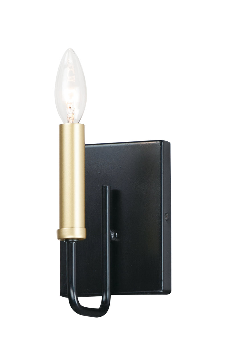 Maxim 10251BKGLD Sullivan One Light Wall Sconce, Black / Gold Main Image.jpg