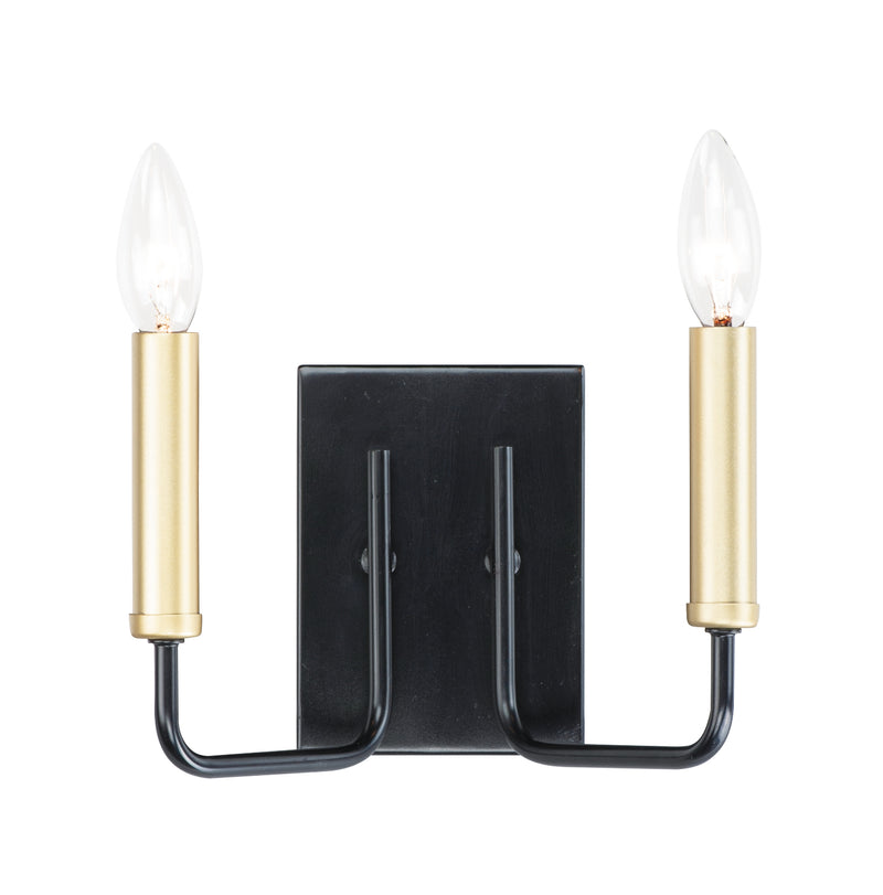 Maxim 10252BKGLD Sullivan Two Light Wall Sconce, Black / Gold Main Image.jpg