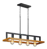 Maxim 10307BKASB Black Forest Four Light Chandelier, Black / Ashbury Main Image.jpg