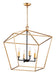 Maxim 25155GLTXB Abode Four Light Chandelier, Gold Leaf / Textured Black Main Image.jpg