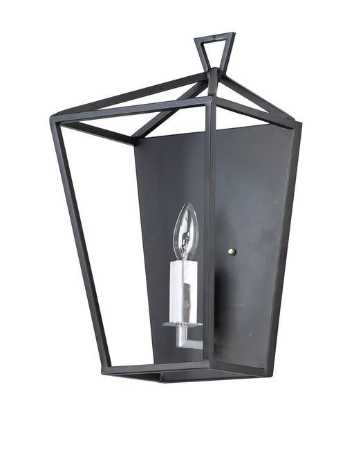 Maxim 25159TXBPN Abode One Light Wall Sconce, Textured Black / Polished Nickel Main Image.jpg