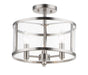 Maxim 25250CLSN Sentinel Three Light Semi Flush Mount, Satin Nickel Main Image.jpg