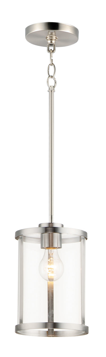 Maxim 25252CLSN Sentinel One Light Pendant, Satin Nickel Main Image.jpg