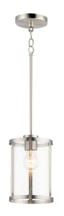 Maxim 25252CLSN Sentinel One Light Pendant, Satin Nickel Main Image.jpg
