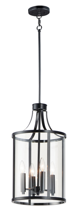 Maxim 25253CLBK Sentinel Four Light Pendant, Black Main Image.jpg