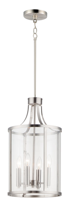 Maxim 25253CLSN Sentinel Four Light Pendant, Satin Nickel Main Image.jpg