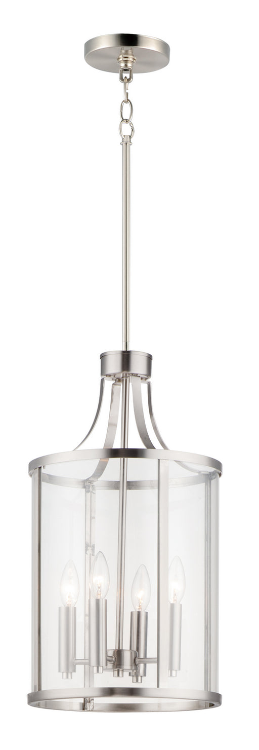 Maxim 25253CLSN Sentinel Four Light Pendant, Satin Nickel Main Image.jpg