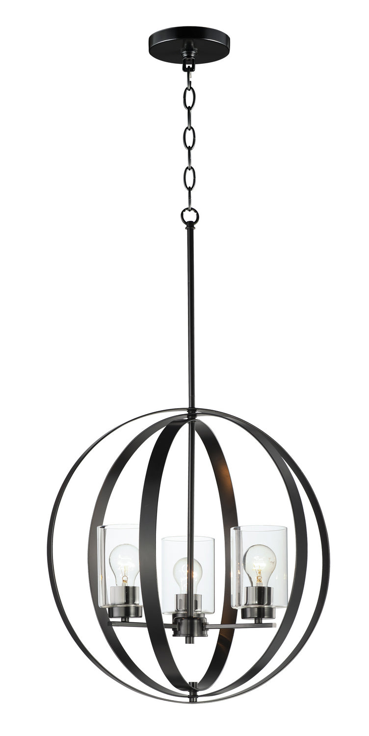 Maxim 25254CLBK Sentinel Three Light Pendant, Black Main Image.jpg