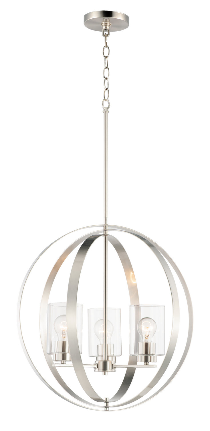 Maxim 25254CLSN Sentinel Three Light Pendant, Satin Nickel Main Image.jpg
