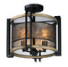 Maxim 27560BKBWAB Boundry Three Light Flush Mount, Black / Barn Wood / Antique Brass Main Image.jpg