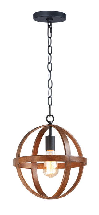 Maxim 27571APBK Compass One Light Pendant, Antique Pecan / Black Main Image.jpg