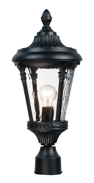 Maxim 3050WGBK Sentry One Light Outdoor Pole/Post Lantern, Black Main Image.jpg