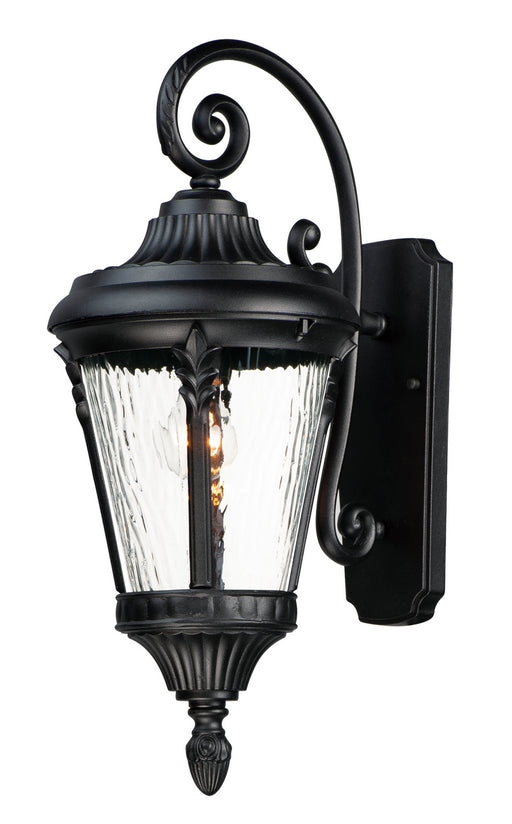 Maxim 3054WGBK Sentry One Light Outdoor Wall Lantern, Black Main Image.jpg