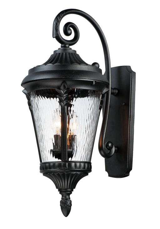 Maxim 3055WGBK Sentry Three Light Outdoor Wall Lantern, Black Main Image.jpg