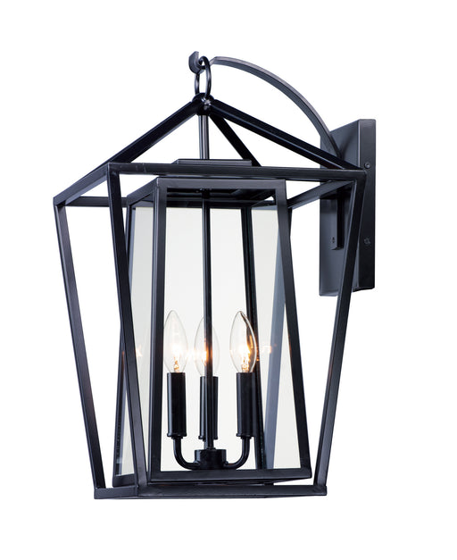 Maxim 3176CLBK Artisan Three Light Outdoor Wall Lantern, Black Main Image.jpg