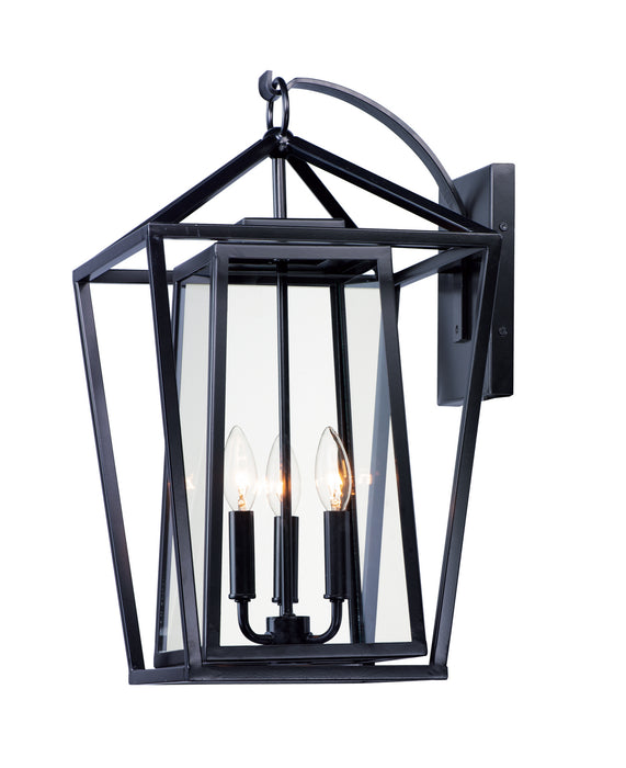 Maxim 3176CLBK Artisan Three Light Outdoor Wall Lantern, Black Main Image.jpg