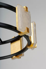 Maxim 39535CYBKGL Radiant LED Chandelier, Black / Gold Leaf Alternate Image 3.jpg