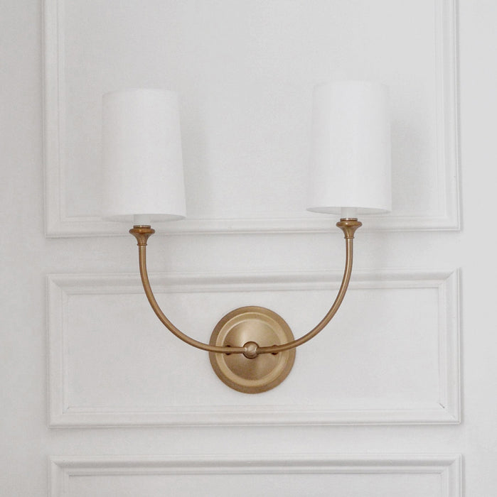 Crystorama 2242-VG Sylvan Two Light Wall Sconce Vibrant Gold Alternate Image 2.jpg
