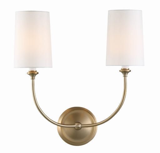 Crystorama 2242-VG Sylvan Two Light Wall Sconce Vibrant Gold Main Image.jpg