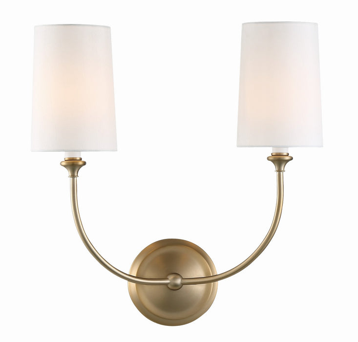 Crystorama 2242-VG Sylvan Two Light Wall Sconce Vibrant Gold Main Image.jpg