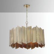 Capital Lighting 333441AD Xavier Four Light Pendant, Aged Brass Alternate Image 3.jpg