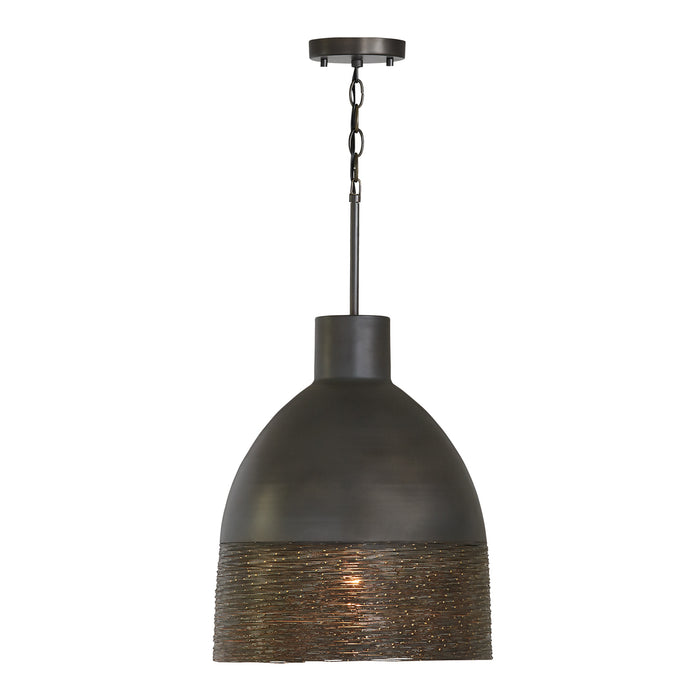 Capital Lighting 335112GI Sana One Light Pendant, Grey Iron Main Image.jpg