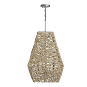 Capital Lighting 335241NY Finley Four Light Pendant, Natural Jute and Grey Alternate Image.jpg