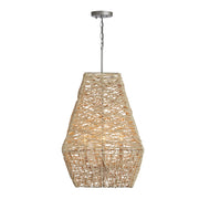 Capital Lighting 335241NY Finley Four Light Pendant, Natural Jute and Grey Alternate Image 2.jpg