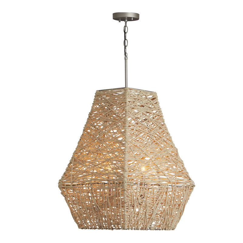 Capital Lighting 335241NY Finley Four Light Pendant, Natural Jute and Grey Main Image.jpg
