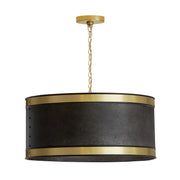 Capital Lighting 335641GB Barrow Four Light Pendant, Galvanized Black and True Brass Alternate Image.jpg