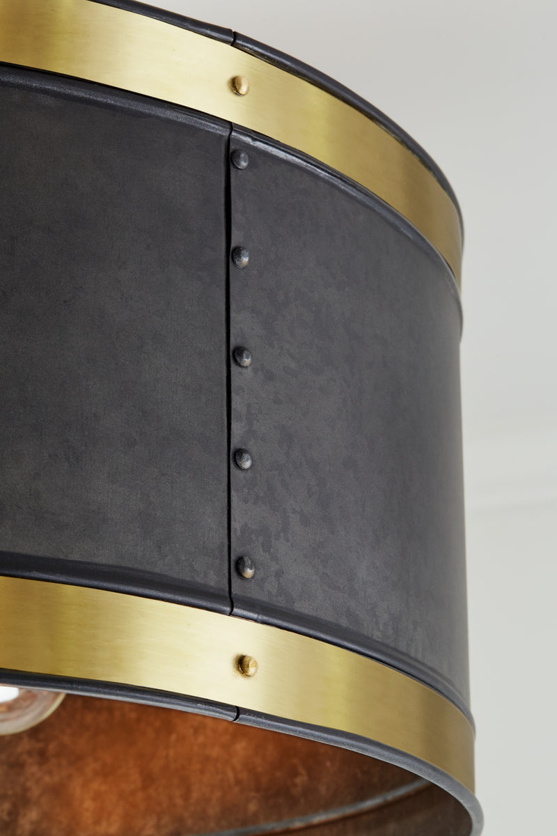 Capital Lighting 335641GB Barrow Four Light Pendant, Galvanized Black and True Brass Alternate Image 4.jpg