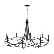 Capital Lighting 431681MB Sonnet Eight Light Chandelier, Matte Black Alternate Image 2.jpg