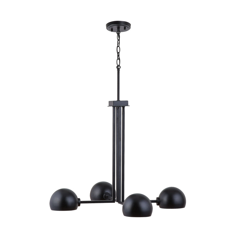 Capital Lighting 433141MB Hadley Four Light Chandelier, Matte Black Alternate Image 2.jpg