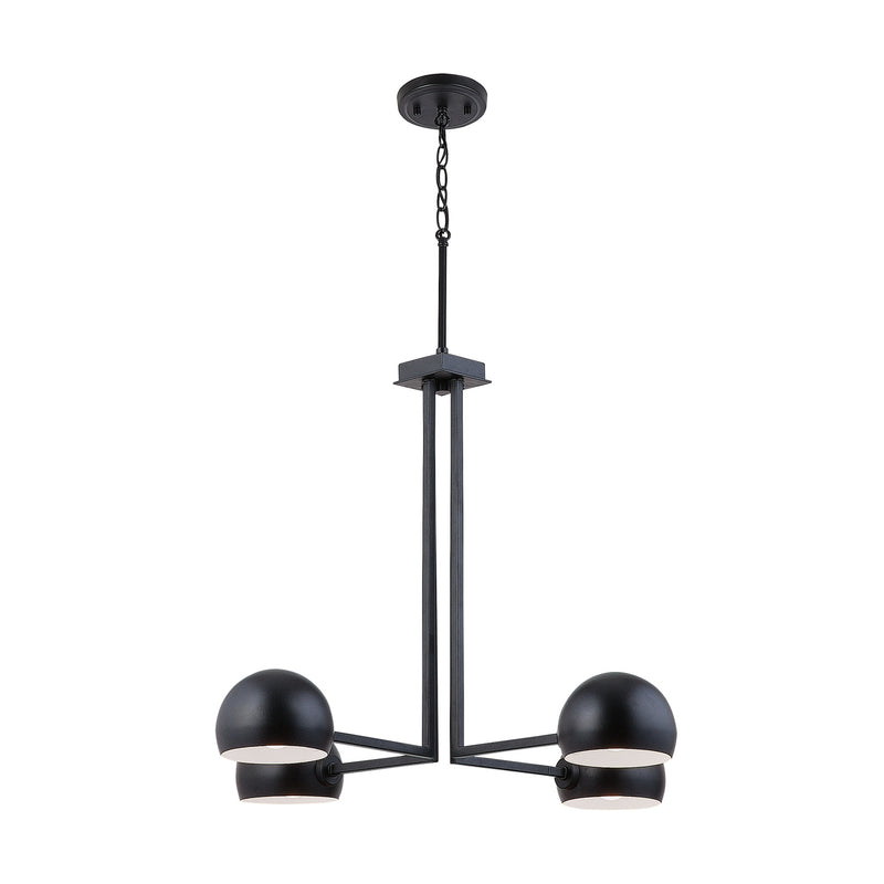 Capital Lighting 433141MB Hadley Four Light Chandelier, Matte Black Alternate Image 3.jpg