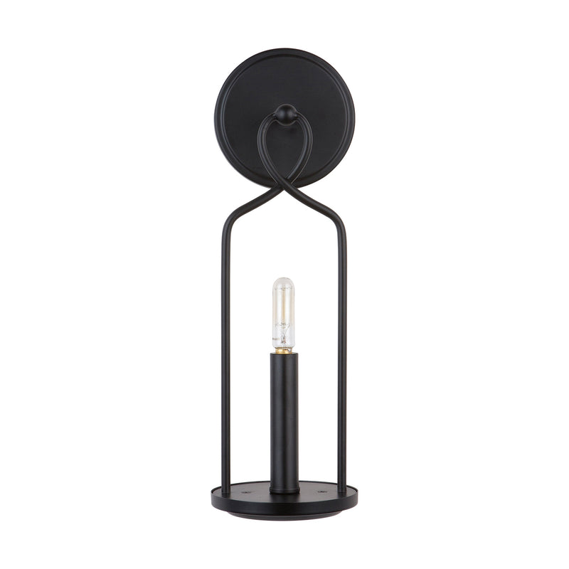 Capital Lighting 631611MB Sonnet One Light Wall Sconce, Matte Black Alternate Image.jpg