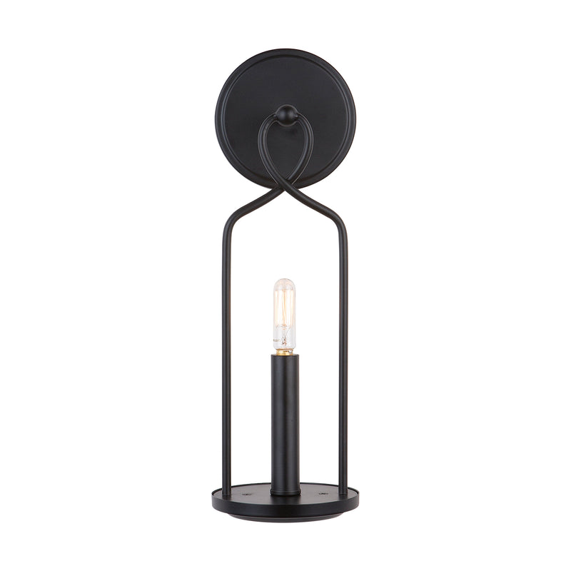 Capital Lighting 631611MB Sonnet One Light Wall Sconce, Matte Black Main Image.jpg