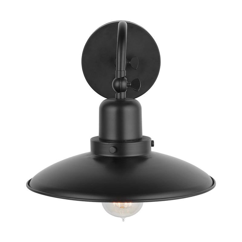 Capital Lighting 634811MB Dewitt One Light Wall Sconce, Matte Black Alternate Image 2.jpg