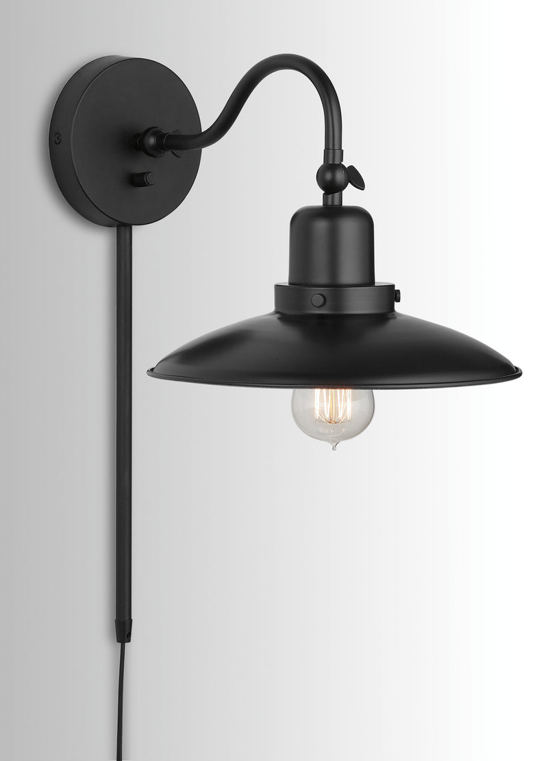 Capital Lighting 634811MB Dewitt One Light Wall Sconce, Matte Black Alternate Image 4.jpg