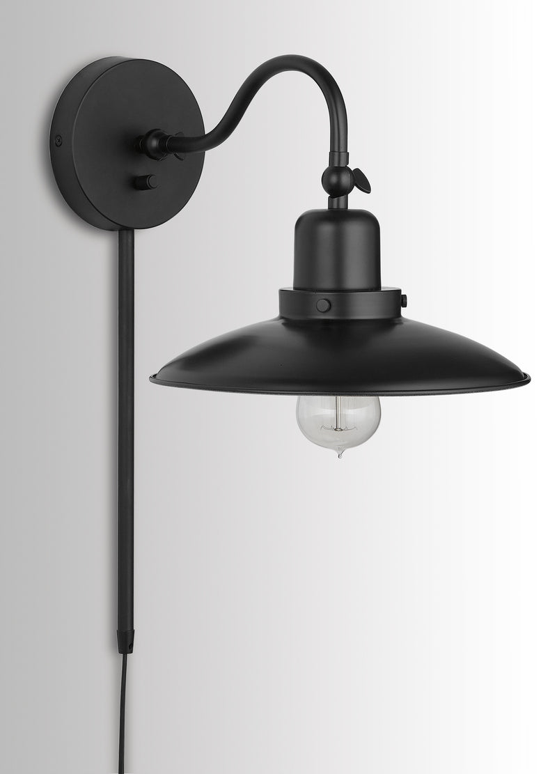 Capital Lighting 634811MB Dewitt One Light Wall Sconce, Matte Black Alternate Image.jpg
