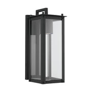 Capital Lighting 934611BK-GL Hunt One Light Outdoor Wall Lantern, Black Alternate Image 2.jpg
