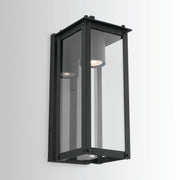 Capital Lighting 934611BK-GL Hunt One Light Outdoor Wall Lantern, Black Alternate Image 3.jpg