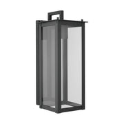 Capital Lighting 934612BK-GL Hunt One Light Outdoor Wall Lantern, Black Alternate Image 2.jpg