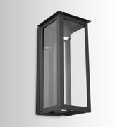 Capital Lighting 934612BK-GL Hunt One Light Outdoor Wall Lantern, Black Alternate Image 3.jpg