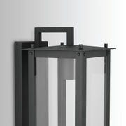 Capital Lighting 934612BK-GL Hunt One Light Outdoor Wall Lantern, Black Alternate Image 4.jpg