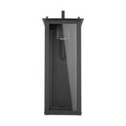 Capital Lighting 934612BK-GL Hunt One Light Outdoor Wall Lantern, Black Main Image.jpg