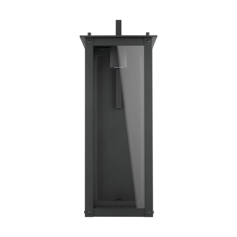 Capital Lighting 934641BK-GL Hunt One Light Outdoor Wall Lantern, Black Alternate Image.jpg