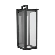 Capital Lighting 934641BK-GL Hunt One Light Outdoor Wall Lantern, Black Alternate Image 2.jpg