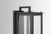 Capital Lighting 934641BK-GL Hunt One Light Outdoor Wall Lantern, Black Alternate Image 4.jpg